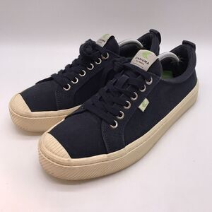 Cariuma OCA Low Top Canvas Sneakers Unisex M8 - W9.5 Navy Blue  Lace Up Shoe Rio